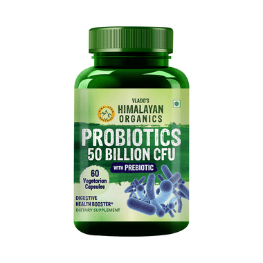 Vlado's Himalayan Organics Probiotics Supplement 50 Billion CFU Vegetarian Capsule