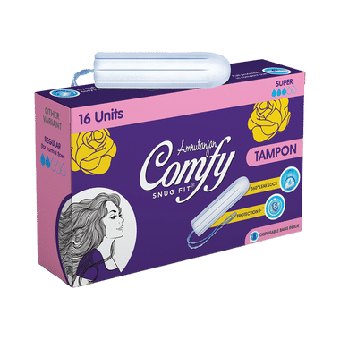 Amrutanjan Comfy Snugfit Tampons Super