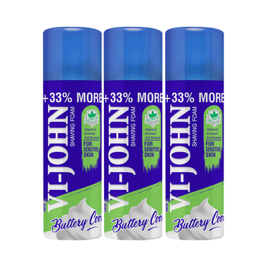 Vi-John Buttery Cool Shaving Foam (400gm Each)