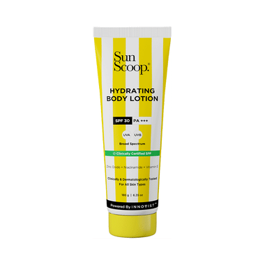 Sun Scoop Hydrating SPF 30 Body Lotion | UV Sun Protection, Moisturisation & No Tanning