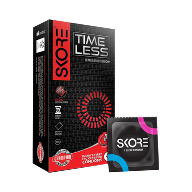 Skore Timeless Climax Delay | Dotted & Ribbed Condom