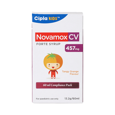 Novamox CV Forte Syrup Tangy Orange