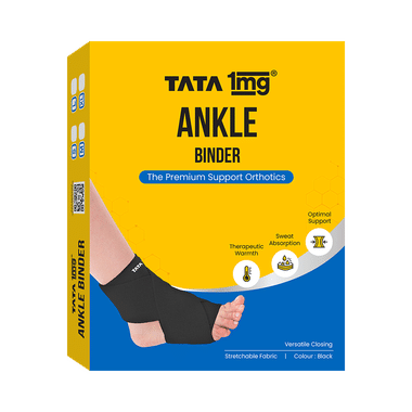 Tata 1mg Ankle Binder, Ankle Support For Pain Relief, Injuries And Inflammation, Ankle Protection Guard Post Cast Care And Post Operation XL