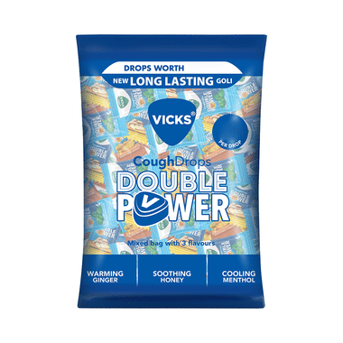 Vicks Double Power Cough Drops Assorted Flavour