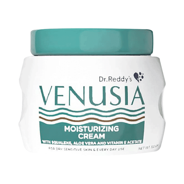 Venusia Moisturizing Cream With Squalene, Aloe Vera & Vitamin E | Face Care Product For Dry & Sensitive Skin