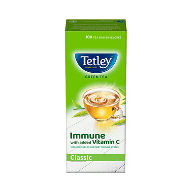 Tetley Green Tea With Added Vitamin C Tea Bag (1.3gm Each) Classic