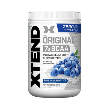 Scivation Xtend BCAA Powder With Electrolytes| For Muscle Growth & Recovery | Flavour Blue Raspberry Ice