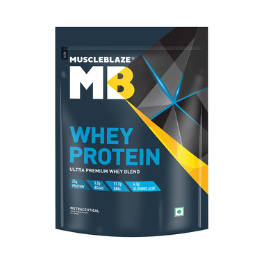 MuscleBlaze Whey Isolate Protein Blend Powder | Added Digestive Enzymes & Glutamic Acid | For Muscle Gain | Supports Nutrition Rich Milk Chocolate