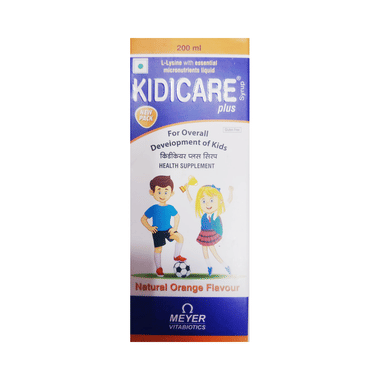 Kidicare Plus Syrup Orange Gluten Free
