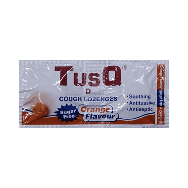 Tusq-D Cough Lozenges Orange Sugar Free