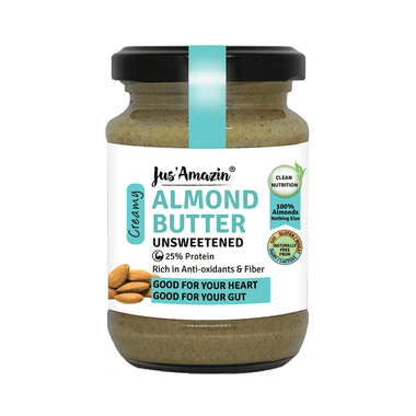 Jus Amazin Creamy Almond Butter Unsweetened