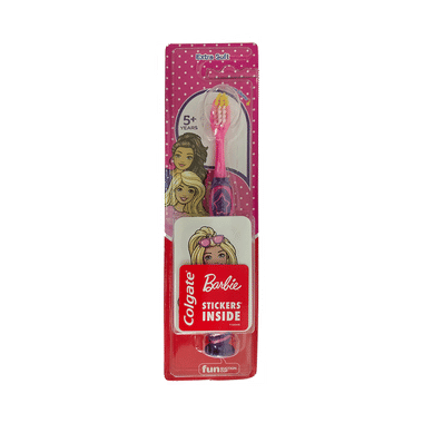 Colgate Colgate Kids Ultra Soft Toothbrush With Tongue Cleaner Barbie Toothbrush