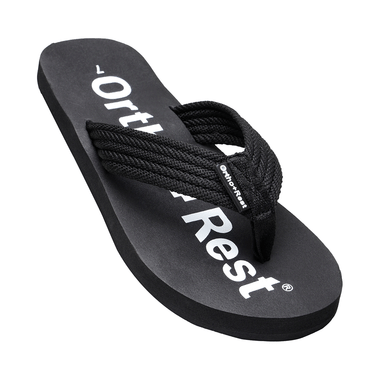 Ortho + Rest Extra Soft Men Slipper Orthopedic For Home Daily Use Slippers Black 8