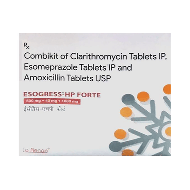 Esogress HP Forte 750mg/500mg/40mg Tablet