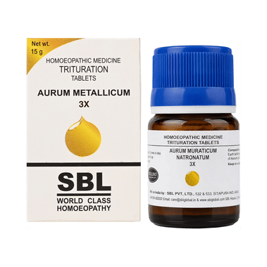 SBL Aurum Metallicum Trituration Tablet 3X