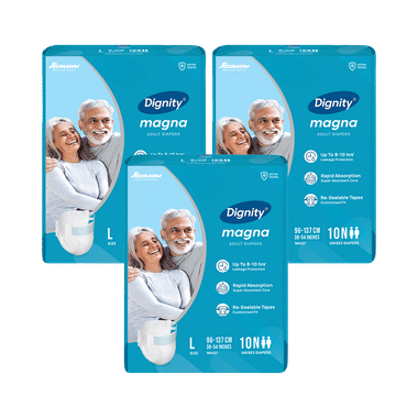 Dignity Magna Adult Diaper (10 Each) Large