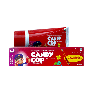 Candy Cop Foaming Fluoridated Toothpaste Bubblegum