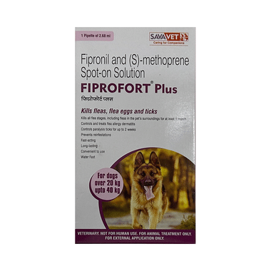 Fiprofort Plus Dog Over 20kg Upto 40kg Pet Oral Solution