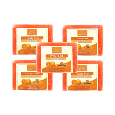 Khadi Pure Orange Soap (125gm Each)