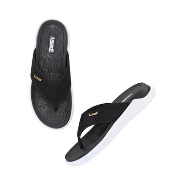 Leaf Ortho Diabetic Care Slippers with Cloud Cushion Tecnology for Better Bloof Flow Black 6