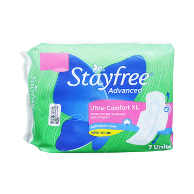 Stayfree Advanced Ultra-Comfort Sanitary Pads with Wings | Size XL