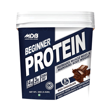 MDB Master Dream Bodies Beginner Protein 14g Whey Concentrate Rich Chocolate