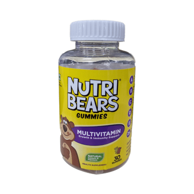 NutriBears Multivitamin Growth & Immunity Support Gummies Natural