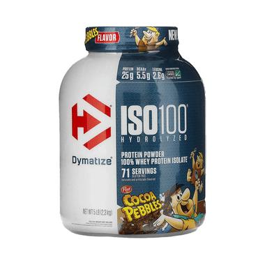 Dymatize Nutrition ISO 100 Hydrolyzed 100% Whey Protein Isloate Powder Cocoa Pebbles