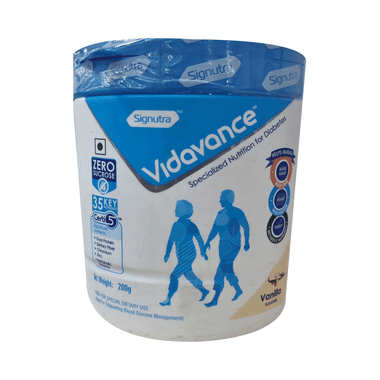 Vidavance Powder For Diabetes | Supports Blood Glucose Management | Sucrose Free | Flavour Vanilla