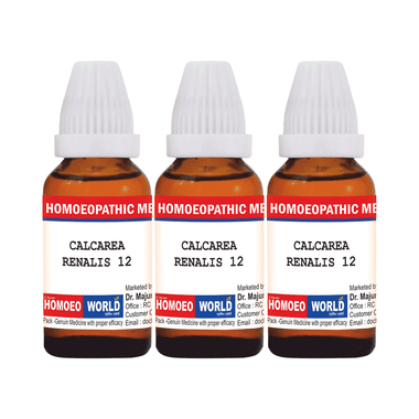 Dr. Majumder Homeo World Calcarea Renalis Dilution(30ml Each) 12 CH