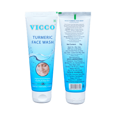 Vicco Turmeric Face Wash For Clear Skin | Helps Manage Acne & Pimples
