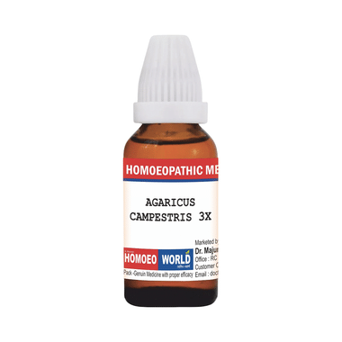 Dr. Majumder Homeo World Agaricus Campestris Dilution (30ml Each) 3X