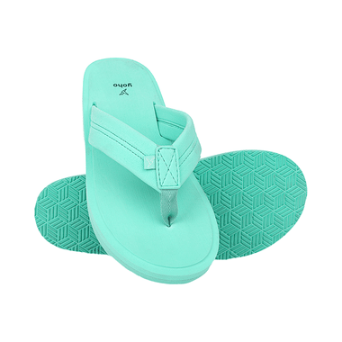 Yoho Lifestyle Doctor Ortho Soft Comfortable and Stylish Flip Flop Slippers for Women Sea Green 3