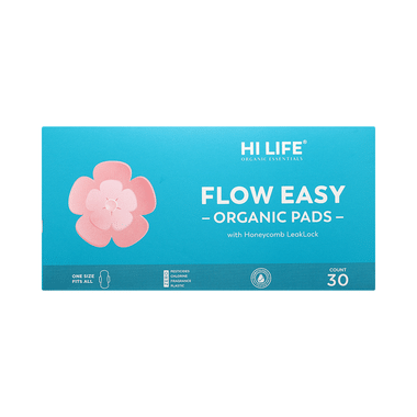 Hi Life Flow Easy Organic Pad With Honeycomb LeakLock