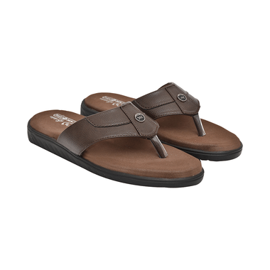 Edelie DSLP 56019 Men Doctor Orthopedic And Diabetic Slippers Brown 9