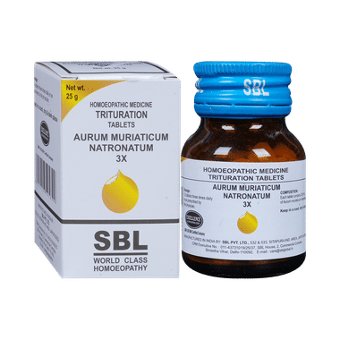 SBL Aurum Muriaticum Natronatum Trituration Tablet 3X