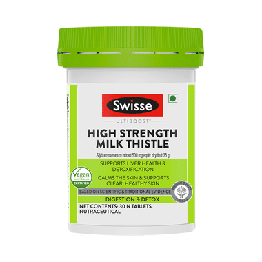 Swisse Ultiboost High Strength Milk Thistle 500mg Tablet For Liver & Stomach Care