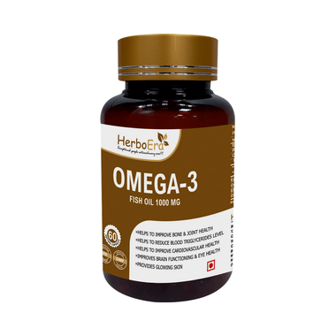 Herboera Omega-3 Fish Oil 1000mg Softgel Capsules
