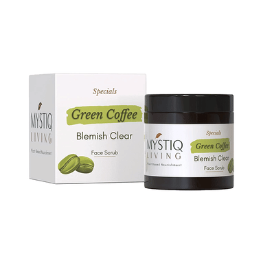 Mystiq Living Green Coffee Blemish Clear Face Scrub