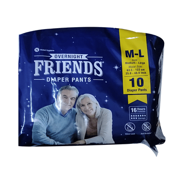 Friends Overnight Adult Unisex Diaper Pants | Size M-L