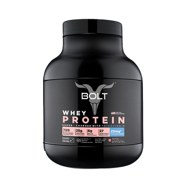 Bolt Whey Protein For Muscle Growth & Lean Muscle Mass | Flavour Powder Martani Strawberry