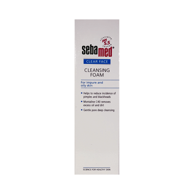 Sebamed Antibacterial Clear Face Cleansing Foam For Impure And Acne-prone Skin | Face Care Product For Pimples & Blackheads