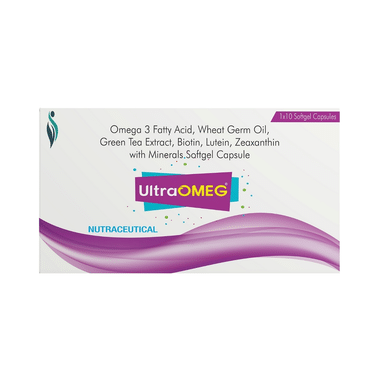Ultra Omega 3 Softgels Capsule With Biotin, Lutein & Green Tea