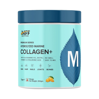 MyFitFuel Premium Series Hydrolyzed Marine Collagen+ With Glucosamine Mango