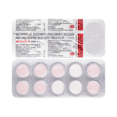 Amlopin-M 5mg/25mg Tablet