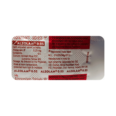 Alzolam 0.25 Tablet