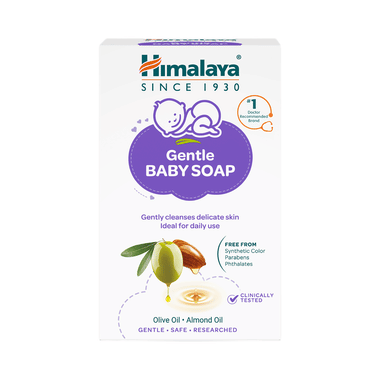 Himalaya Gentle Baby Soap for Normal Skin | Cleanses Baby's Skin | Paraben-Free