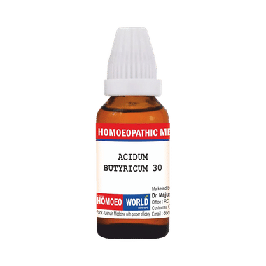 Dr. Majumder Homeo World Acidum Butyricum Dilution(30ml Each) 30