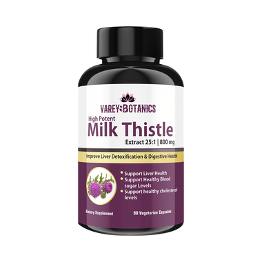 Varey Botanics High Potent Milk Thistle 800mg Vegetarian Capsule