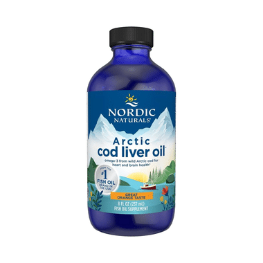 Nordic Naturals Arctic Cod Liver 1060mg Omega 3 For Heart & Brain Health Orange